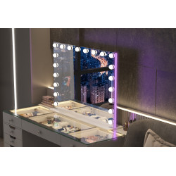 Hollywood 20  Bulbs Light Mirror with RGB LIGHT