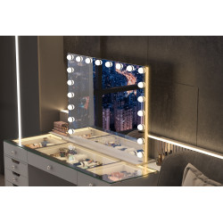 Hollywood 20  Bulbs Light Mirror with RGB LIGHT