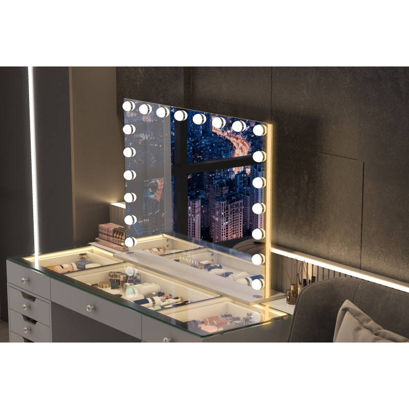 Hollywood 20  Bulbs Light Mirror with RGB LIGHT