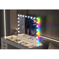 Hollywood 20  Bulbs Light Mirror with RGB LIGHT
