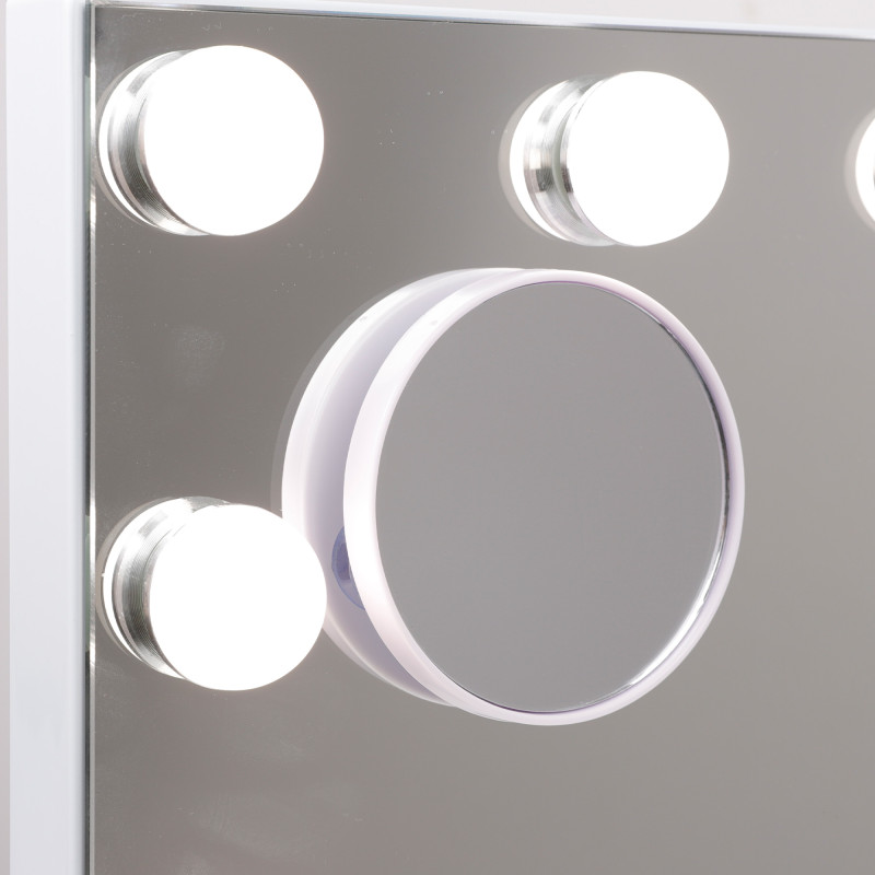 Hollywood 15 Bulbs Music Mirror Hollywood 15 gloeilampen muziekspiegel Bluetoothluidspreker