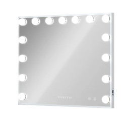 Hollywood 15 Bulbs Music Mirror Hollywood 15 gloeilampen muziekspiegel Bluetoothluidspreker