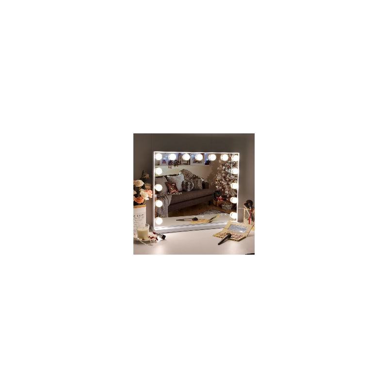 Hollywood 15 Bulbs Music Mirror Hollywood 15 gloeilampen muziekspiegel Bluetoothluidspreker