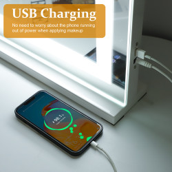 Hollywood Led Strip kapspiegel -Aanpasbare helderheid & 3 kleurenlichten