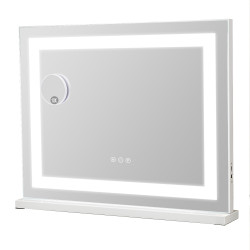 Hollywood Led Strip kapspiegel -Aanpasbare helderheid & 3 kleurenlichten