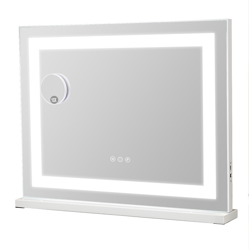 Hollywood Led Strip kapspiegel -Aanpasbare helderheid & 3 kleurenlichten