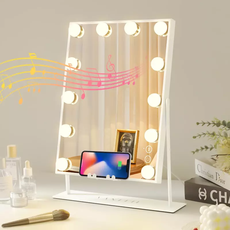 VANITII Bluetooth Hollywood Vanity Makeup Mirror with Lights Wireless